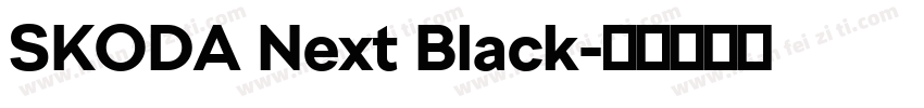 SKODA Next Black字体转换